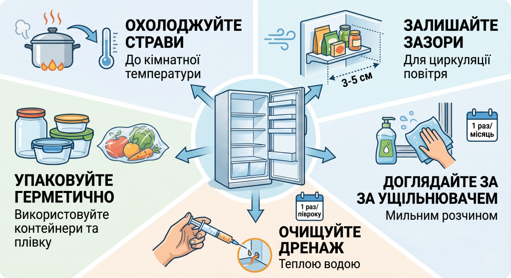 чому намерзає задня стінка холодильника