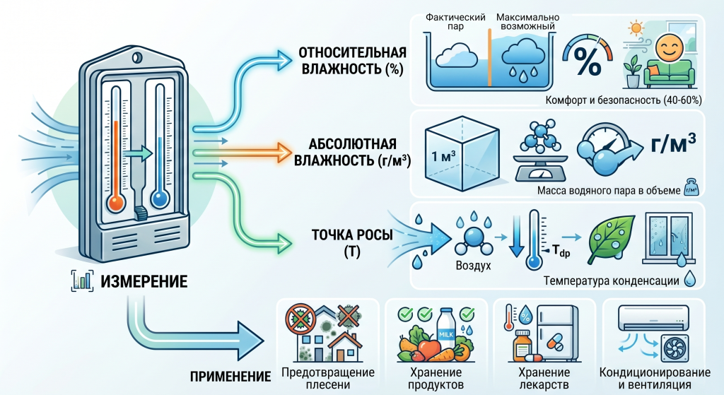 что измеряется психрометром