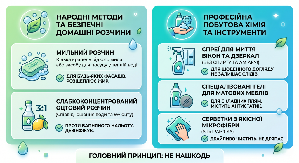 чим мити матову поверхню кухні