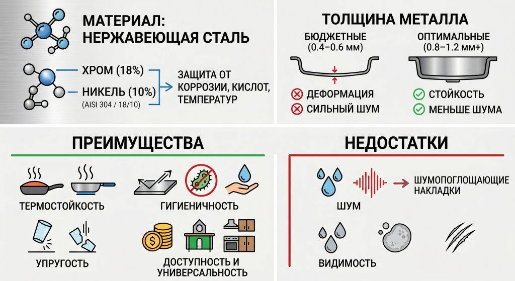 какая мойка лучше гранитная или нержавейка