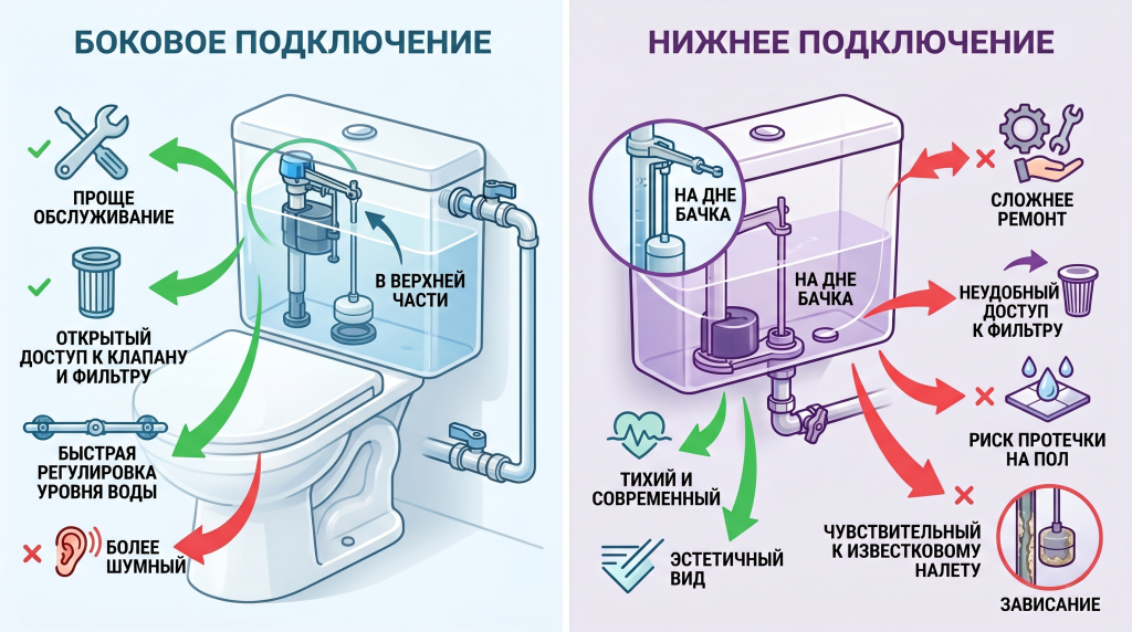 не набирается вода в бачок