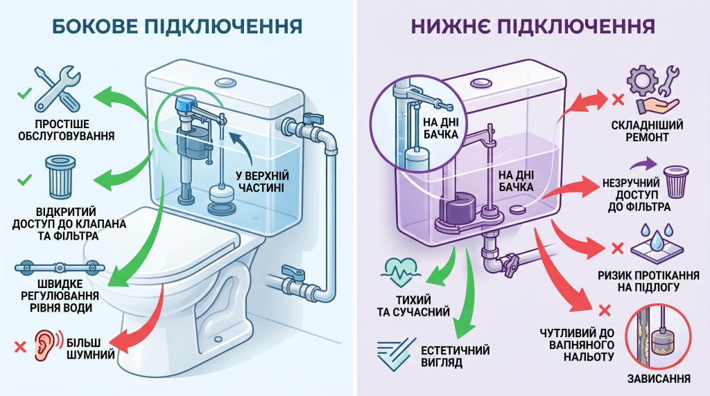 не набирається вода в бачок