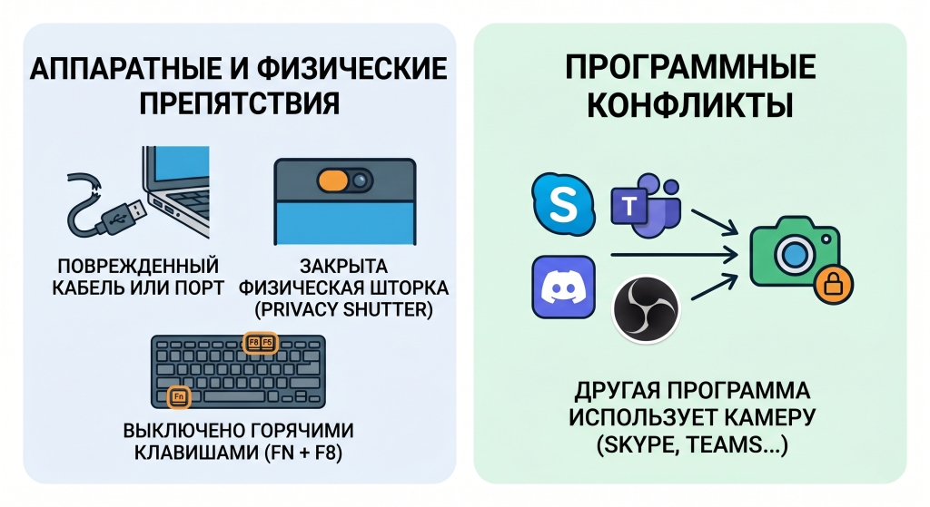 почему в зуме не работает камера