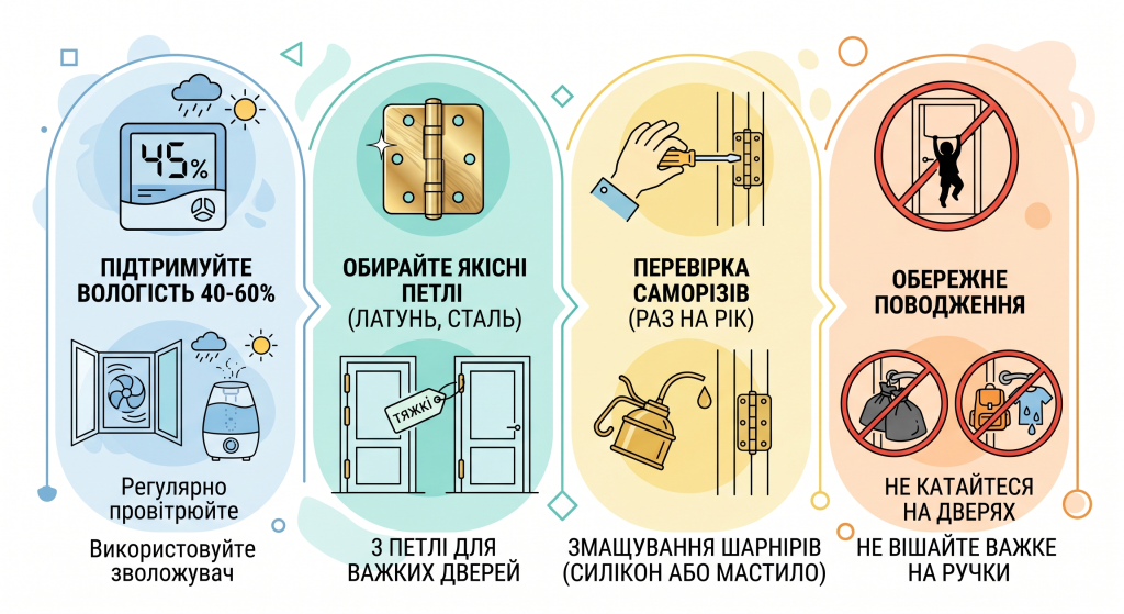 просіли двері що робити