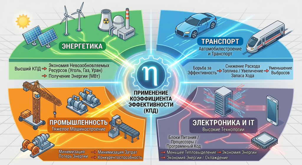 применение кпд