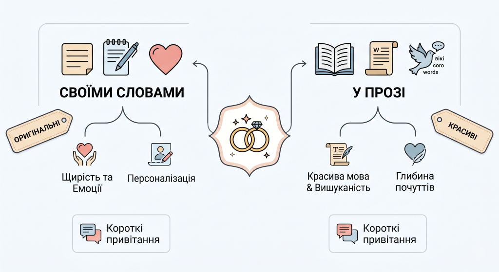 привітання з річницею весілля своїми словами