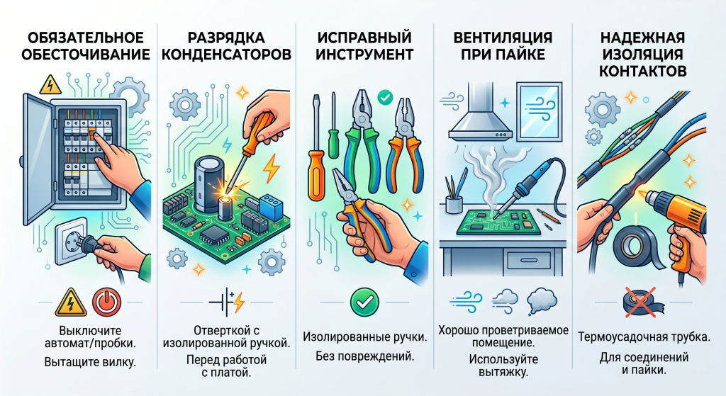 светодиодный светильник не работает