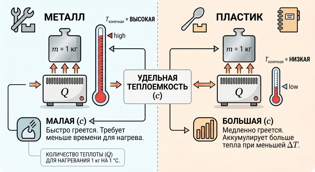 удельная теплоемкость таблица