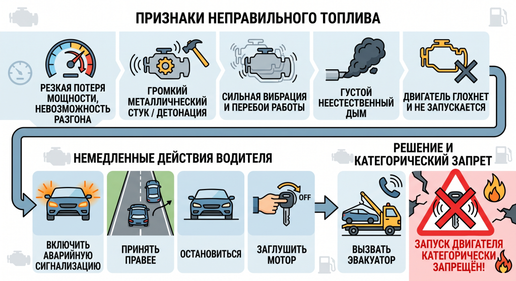 что будет если залить дизель вместо бензина