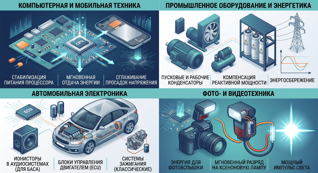 что такое конденсатор для чего он предназначен
