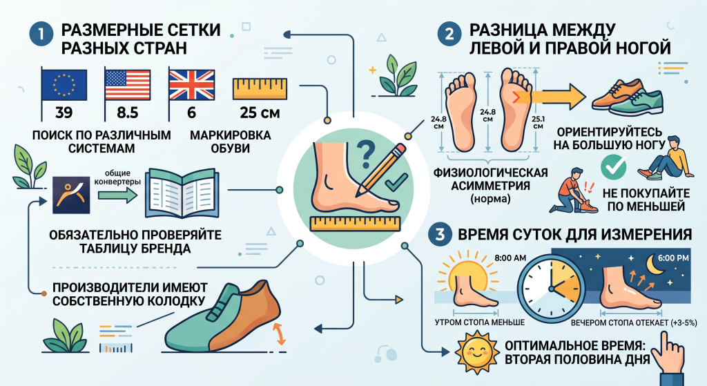 как подобрать размер обуви
