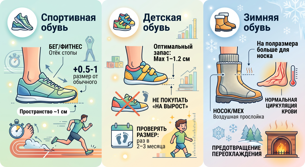 как правильно подобрать обувь