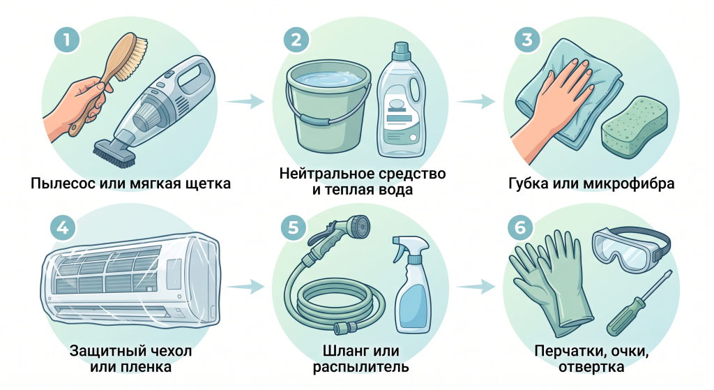 как самостоятельно почистить кондиционер