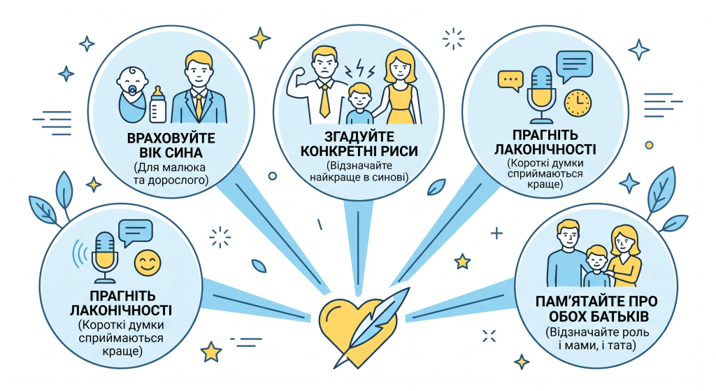 привітання батьків з днем народження сина